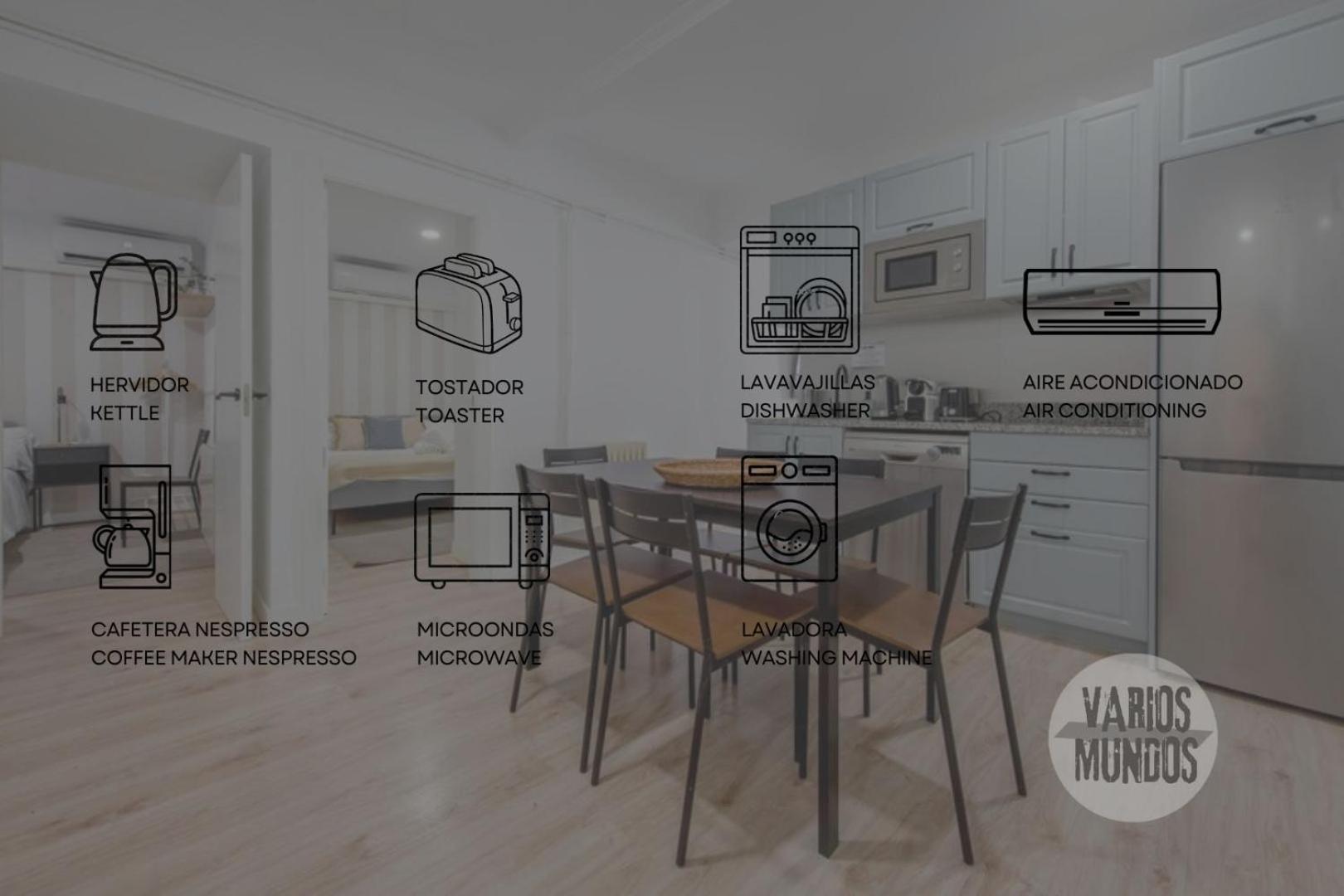 Nuevo Apt De 9Pax En La Cava Alta Centro De Madrid E1 Ngoại thất bức ảnh